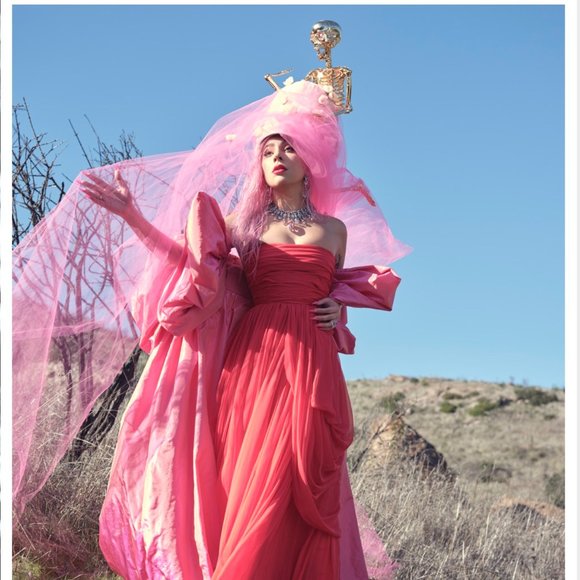 LADY GAGA INSTYLE MAGAZINE MAY TOWER OF TERROR HAT